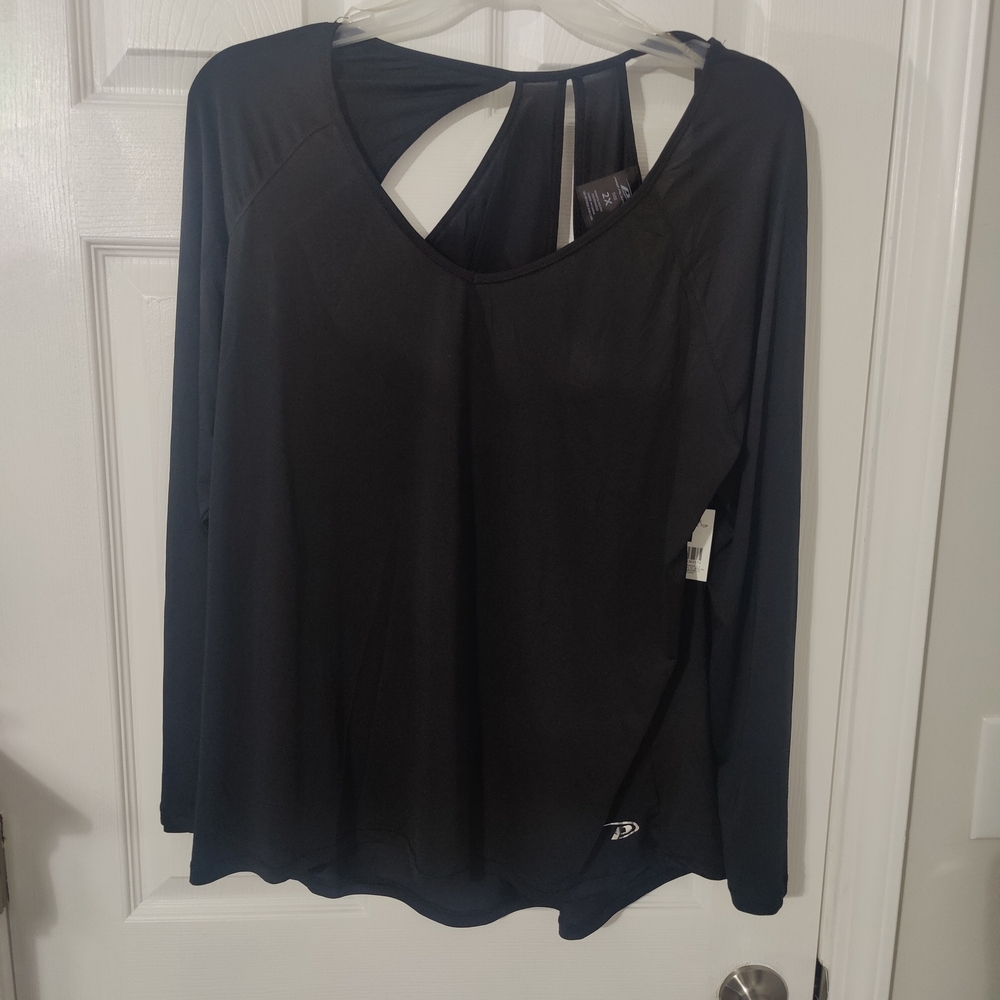Chic Black Long Sleeve Women's Top